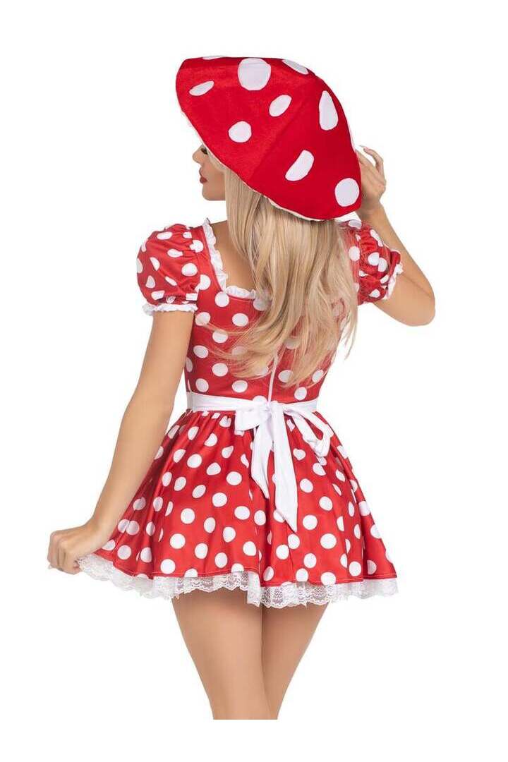 Leg Avenue Mushroom Hat Red/White in One Size 2
