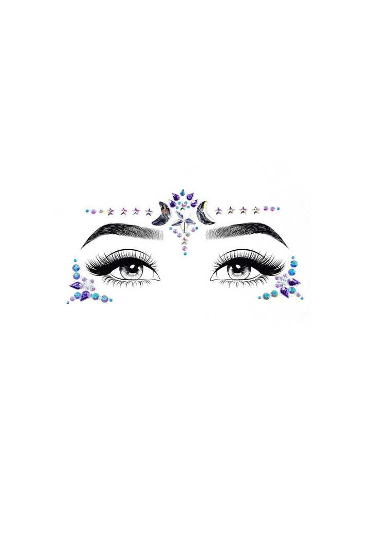 Leg Avenue Mystic Jewels Sticker Multicolor in One Size 
