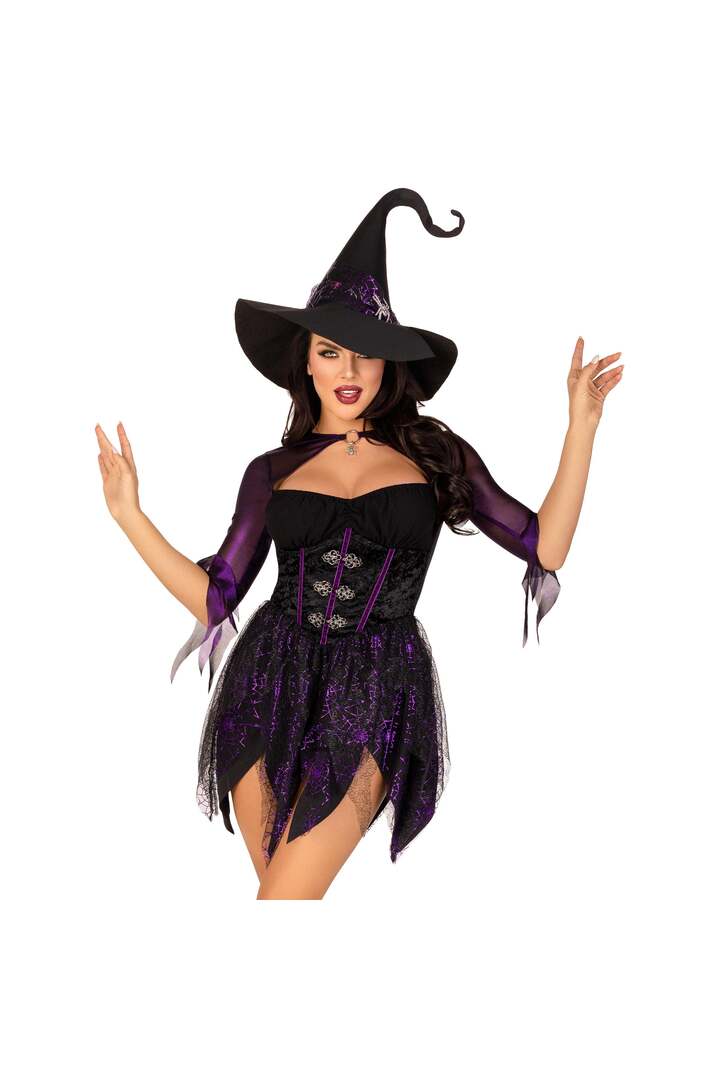 Leg Avenue Mystical Witch Costume Black/Purple 3
