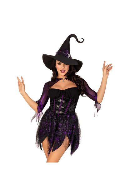 Leg Avenue Mystical Witch Costume Black/Purple 3