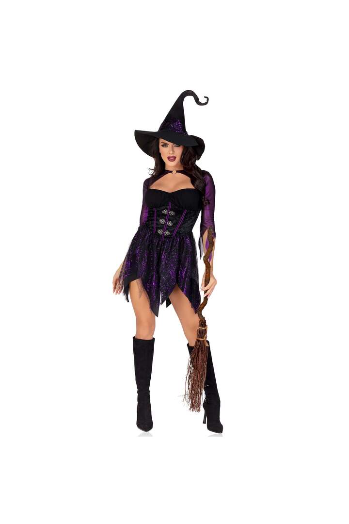 Leg Avenue Mystical Witch Costume Black/Purple 4