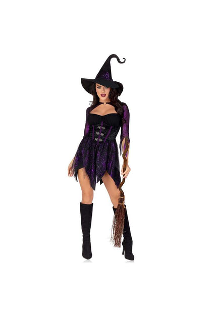 Leg Avenue Mystical Witch Costume Black/Purple 4