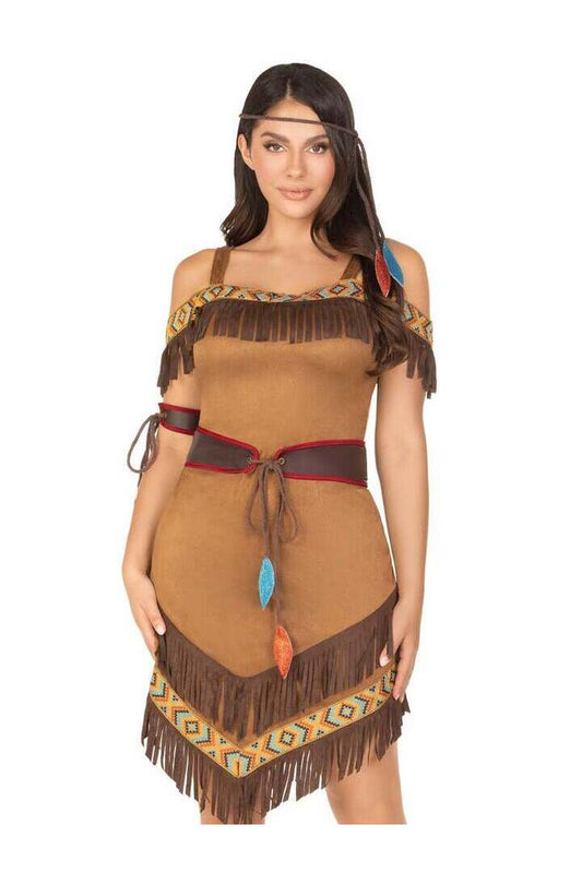 Leg Avenue Native Princess Costume in Brown 