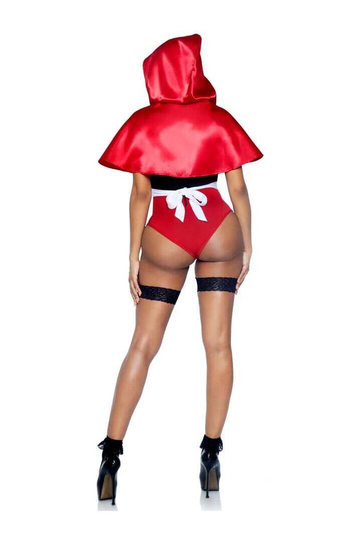 Leg Avenue Naughty Miss Red Riding Hood Costume in Red 3