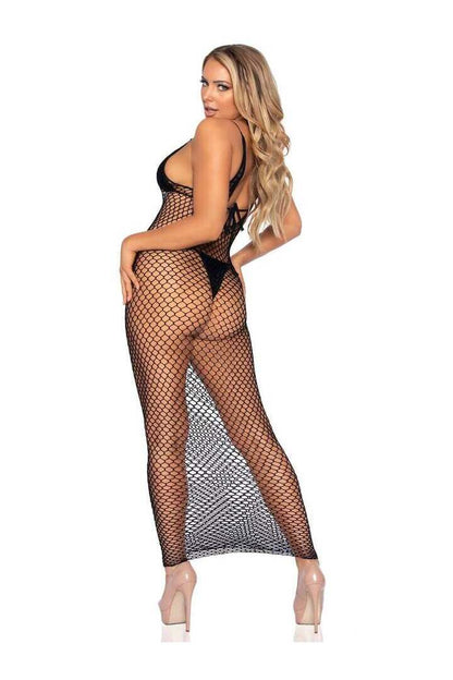 Leg Avenue Never Enough Backless Maxi Dress in One Size 11