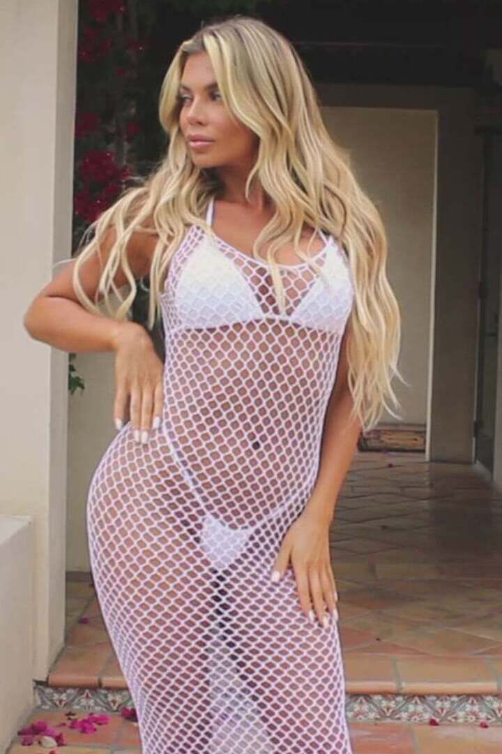 Leg Avenue Never Enough Backless Maxi Dress in One Size 6