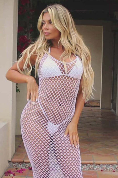 Leg Avenue Never Enough Backless Maxi Dress in One Size 6