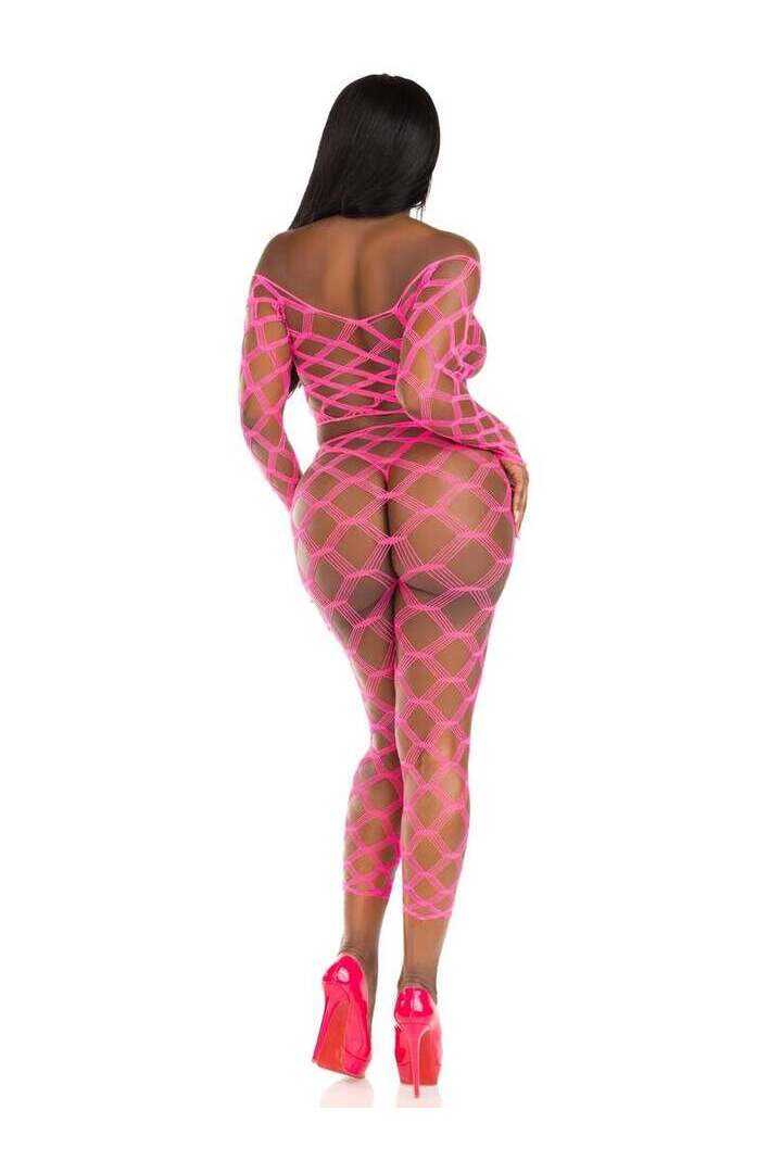 Leg Avenue Never Say Never Crop Top and Tights Set in One Size 5