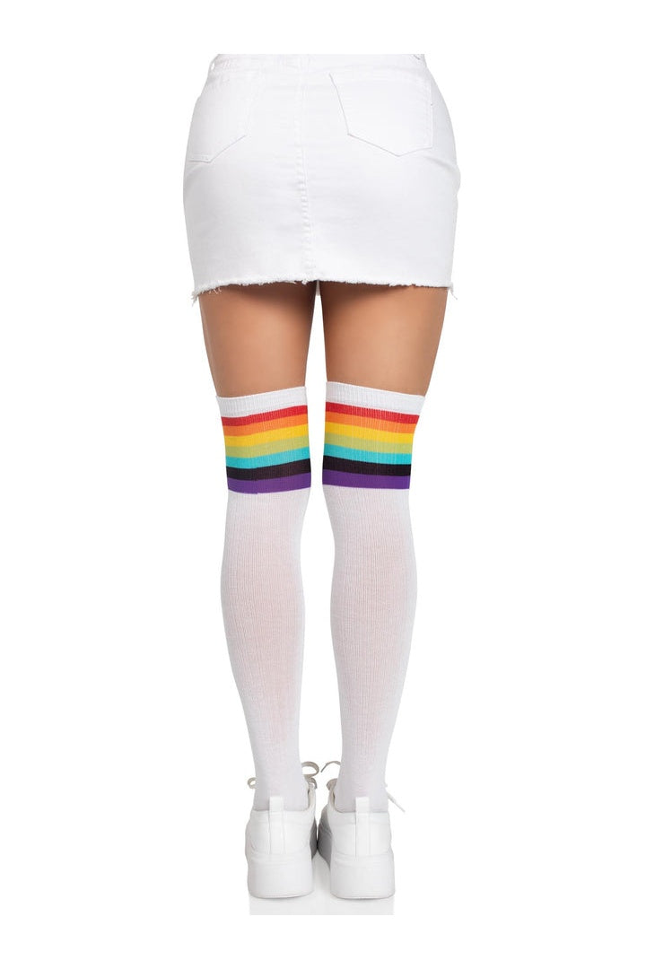 Leg Avenue Nia Rainbow Thigh High Stockings Rainbow in One Size 
