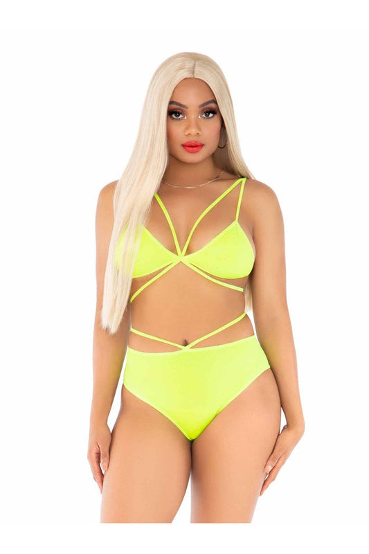 Leg Avenue No Regrets Bra & Panty Set in One Size 