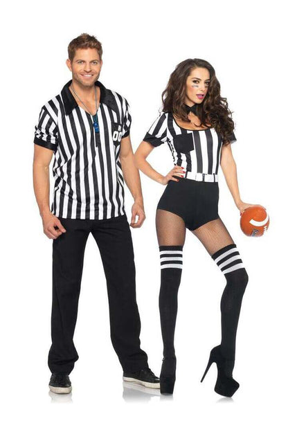 Leg Avenue No Rules Referee Sports Costume in Black/White 1