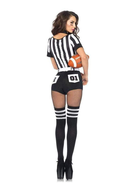Leg Avenue No Rules Referee Sports Costume in Black/White 4