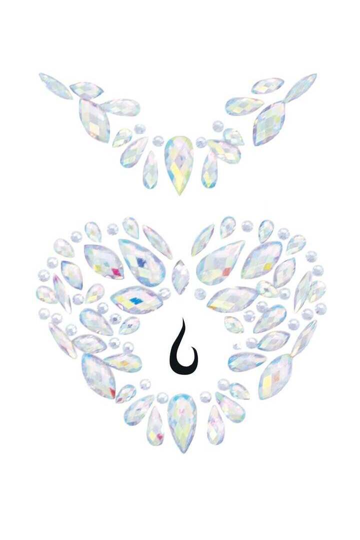 Leg Avenue Novalie Body Jewels Sticker Clear in One Size 