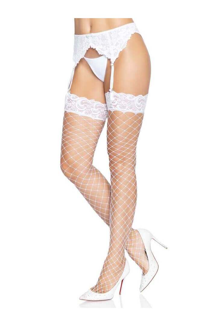 Leg Avenue Oda Net Thigh High Stockings in One Size 2