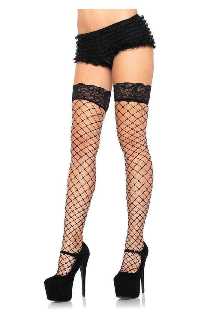 Leg Avenue Oda Net Thigh High Stockings in One Size 4