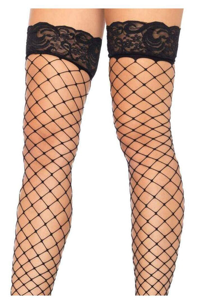 Leg Avenue Oda Net Thigh High Stockings in One Size 5