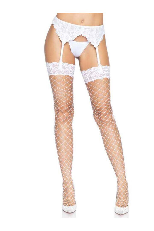 Leg Avenue Oda Net Thigh High Stockings in One Size 