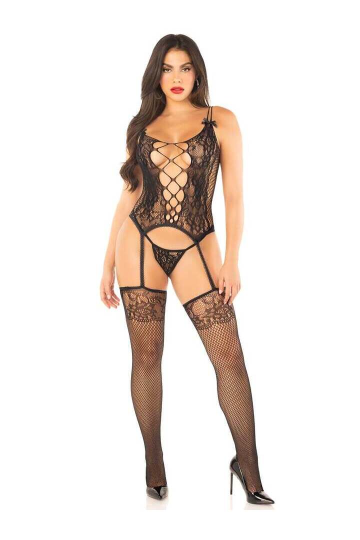 Leg Avenue Only You Cami Garter & Panty Set in One Size 5
