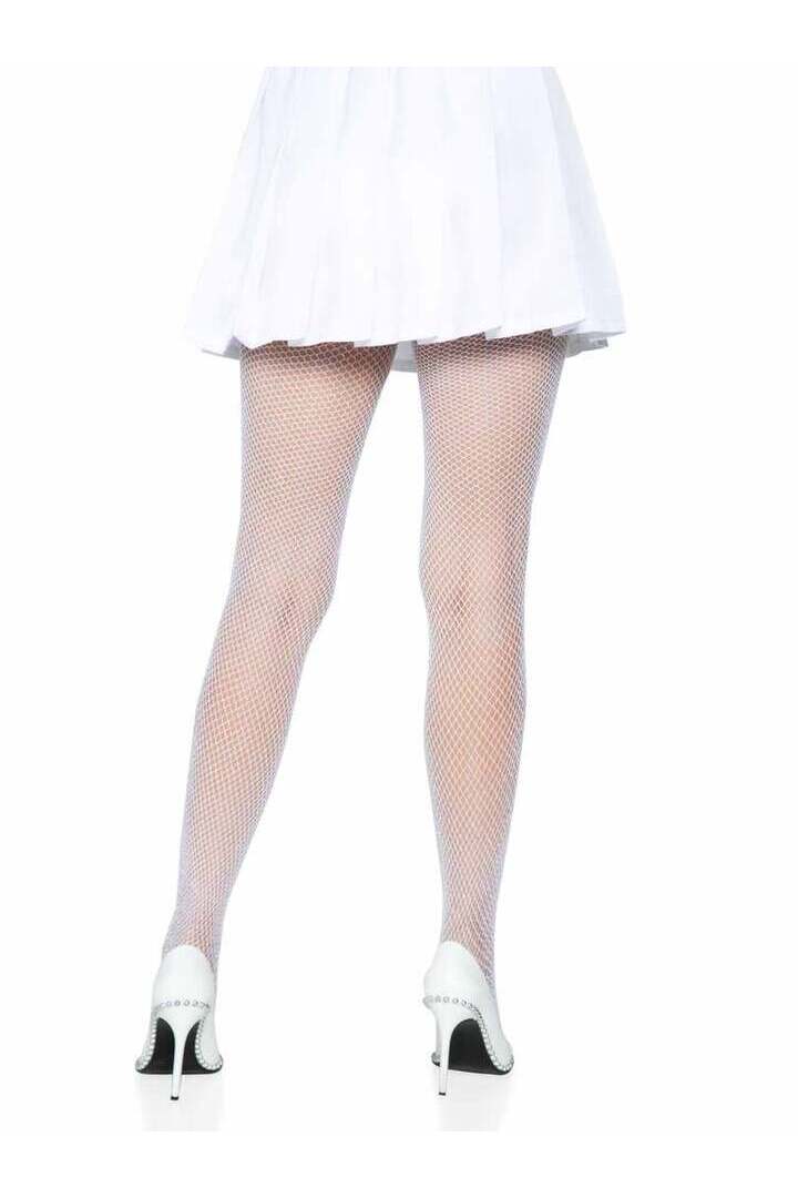 Leg Avenue Paisley Glitter Fishnet Tights in One Size 3