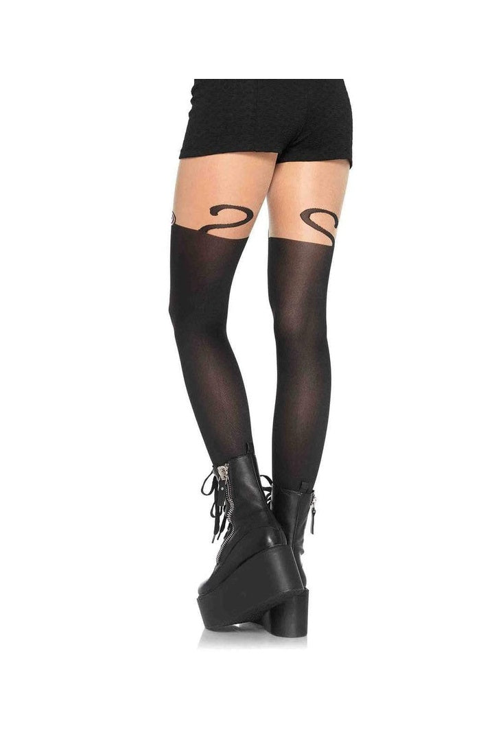 Leg Avenue Perrie Monkey Business Women's Tights Black in One Size  1