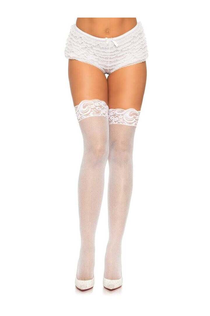 Leg Avenue Pia Micro Net Thigh Highs in One Size 4