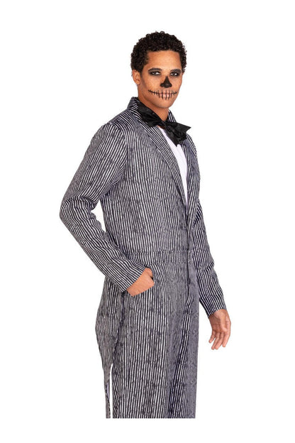 Leg Avenue Pinstriped Tux Costume Black/White  2