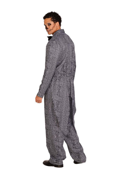 Leg Avenue Pinstriped Tux Costume Black/White  4