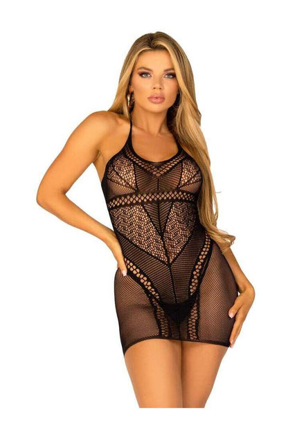 Leg Avenue Playtime Multi Net Dress in One Size 
