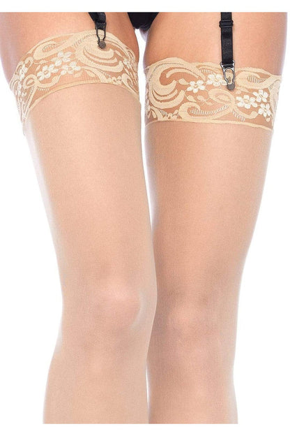 Leg Avenue Plus Alix Thigh High Stockings in Queen Size  7