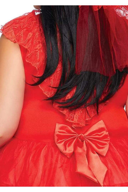 Leg Avenue Plus Beetle Bride Costume in Red 4