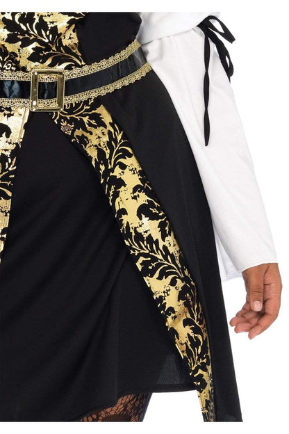 Leg Avenue Plus Black Sea Buccaneer Costume Black/Gold  4
