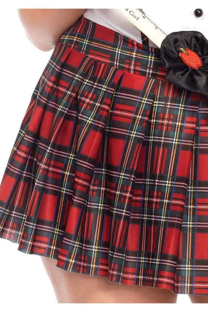 Leg Avenue Plus Boarding School Flirt Costume in Red/White 2