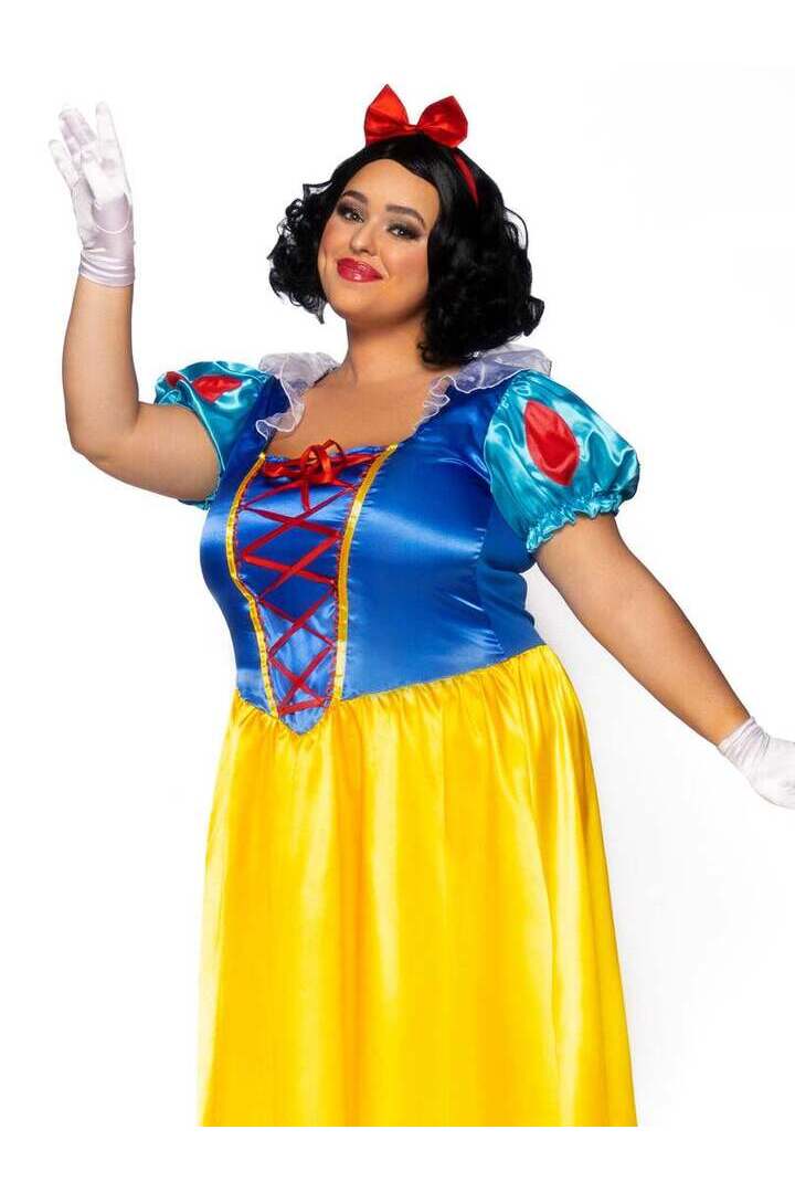 Leg Avenue Plus Classic Snow White Costume in Yellow 2