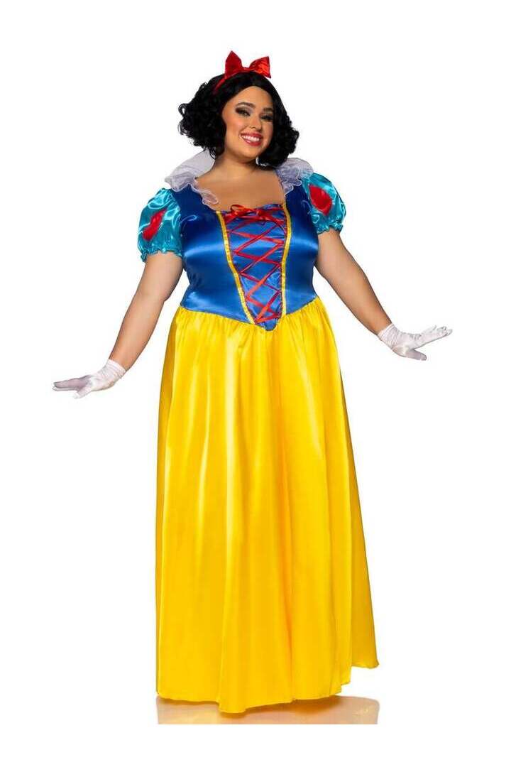 Leg Avenue Plus Classic Snow White Costume in Yellow 3