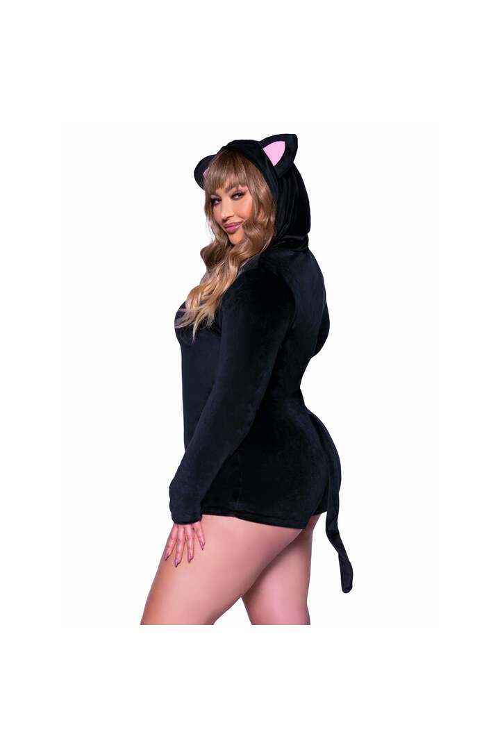 Leg Avenue Plus Comfy Cat Costume Black 2