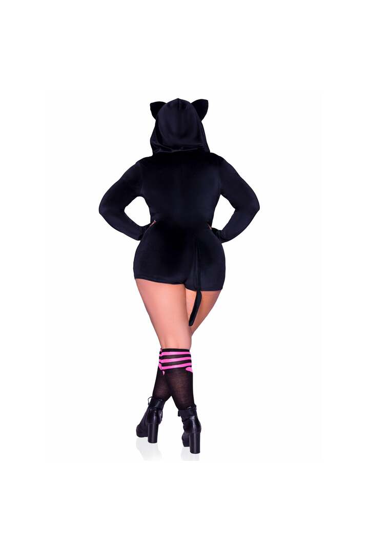 Leg Avenue Plus Comfy Cat Costume Black 5