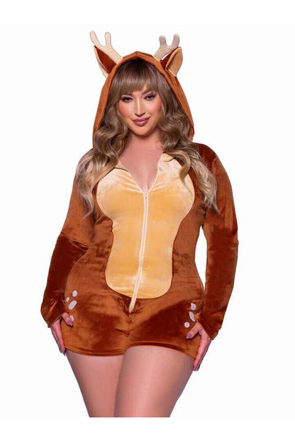 Leg Avenue Plus Comfy Fawn Costume in Brown 3