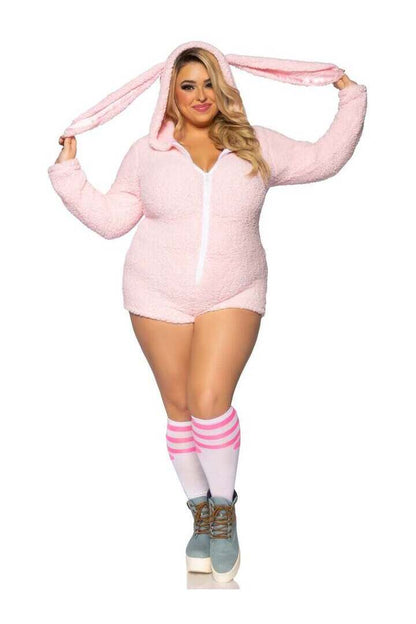 Leg Avenue Plus Cuddle Bunny Costume in Pink 3