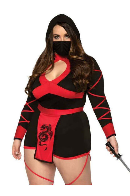 Leg Avenue Plus Dragon Ninja Costume 7