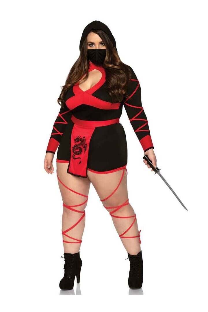 Leg Avenue Plus Dragon Ninja Costume 9