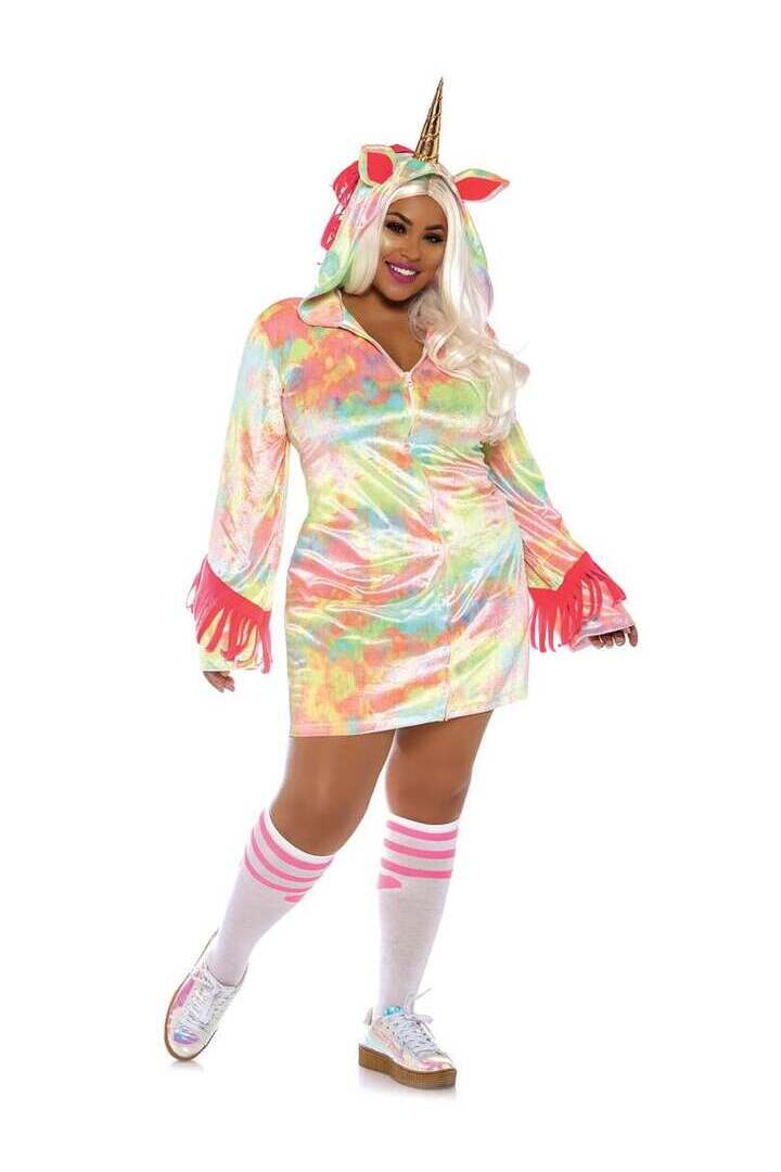 Leg Avenue Plus Enchanted Unicorn Costume Rainbow in 1X/2X 3