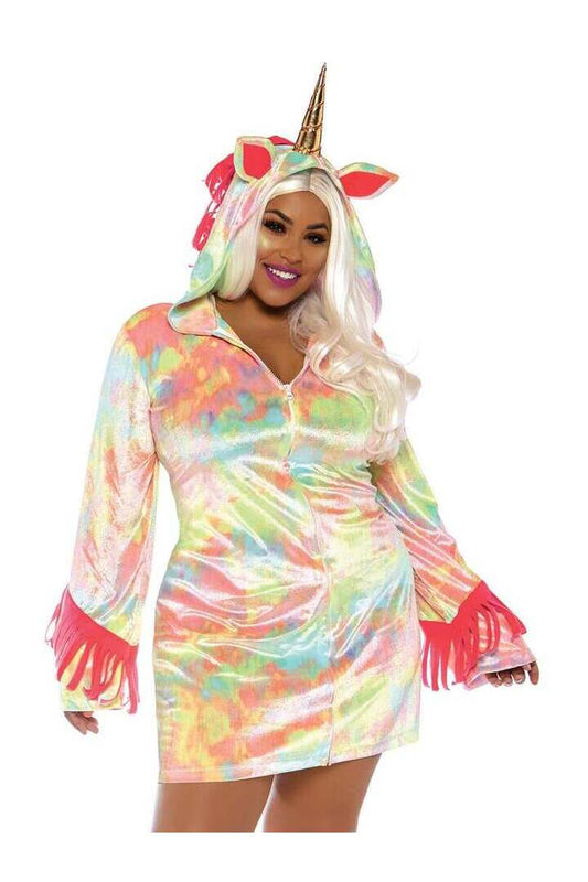 Leg Avenue Plus Enchanted Unicorn Costume Rainbow in 1X/2X 