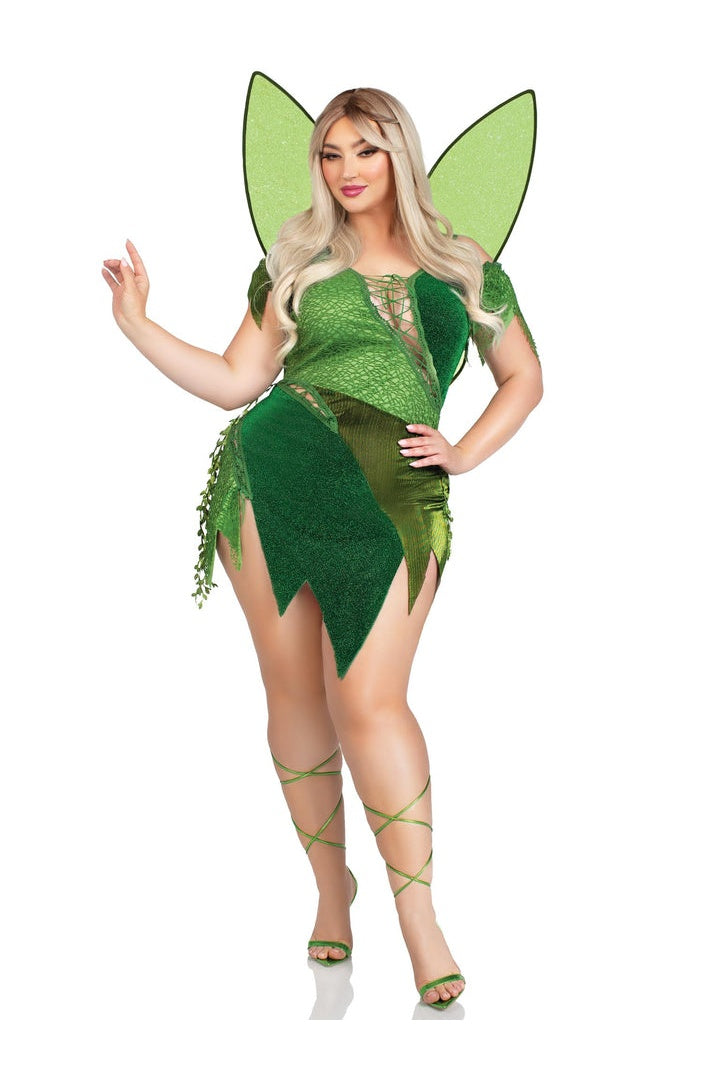 Leg Avenue Plus Forest Fairy Costume Green  3