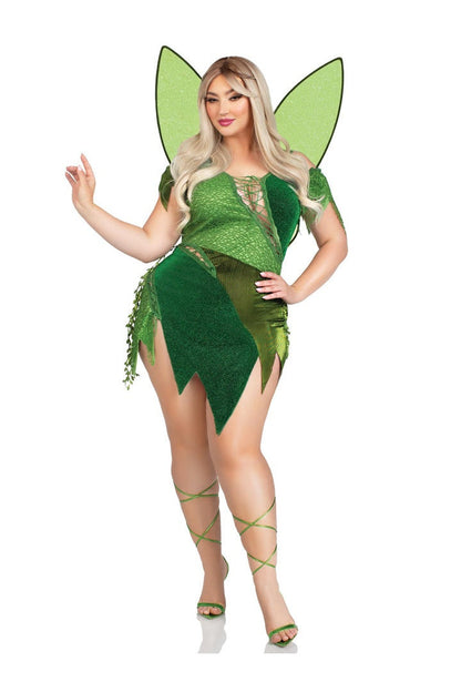 Leg Avenue Plus Forest Fairy Costume Green  3