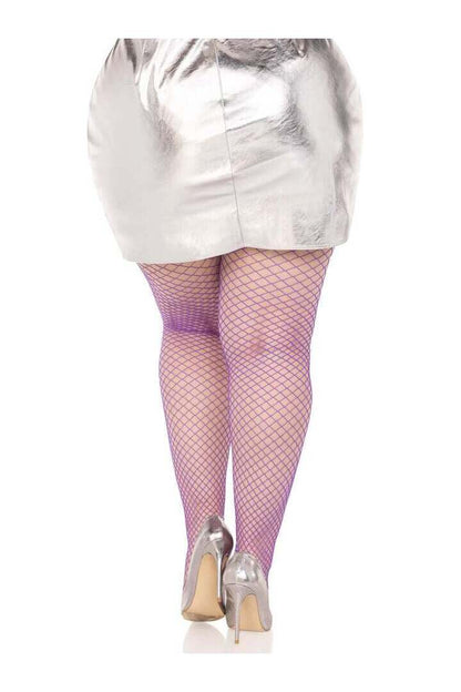 Leg Avenue Plus Gaia Spandex Net Industrial Tights in 1X/2X 11