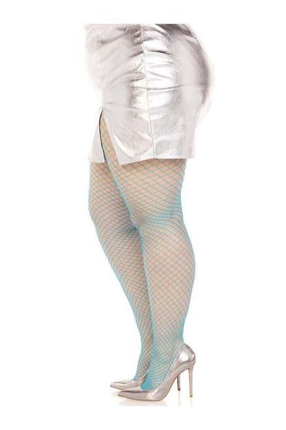 Leg Avenue Plus Gaia Spandex Net Industrial Tights in 1X/2X 20