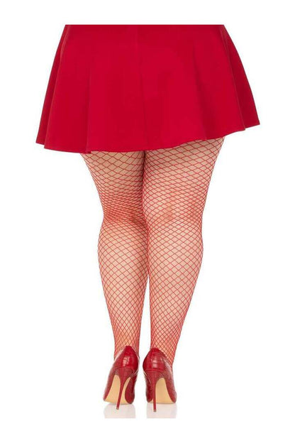 Leg Avenue Plus Gaia Spandex Net Industrial Tights in 1X/2X 6
