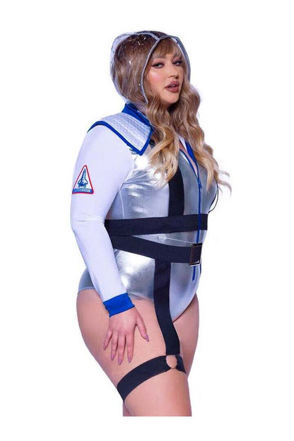 Leg Avenue Plus Galaxy Girl Costume in Silver 3