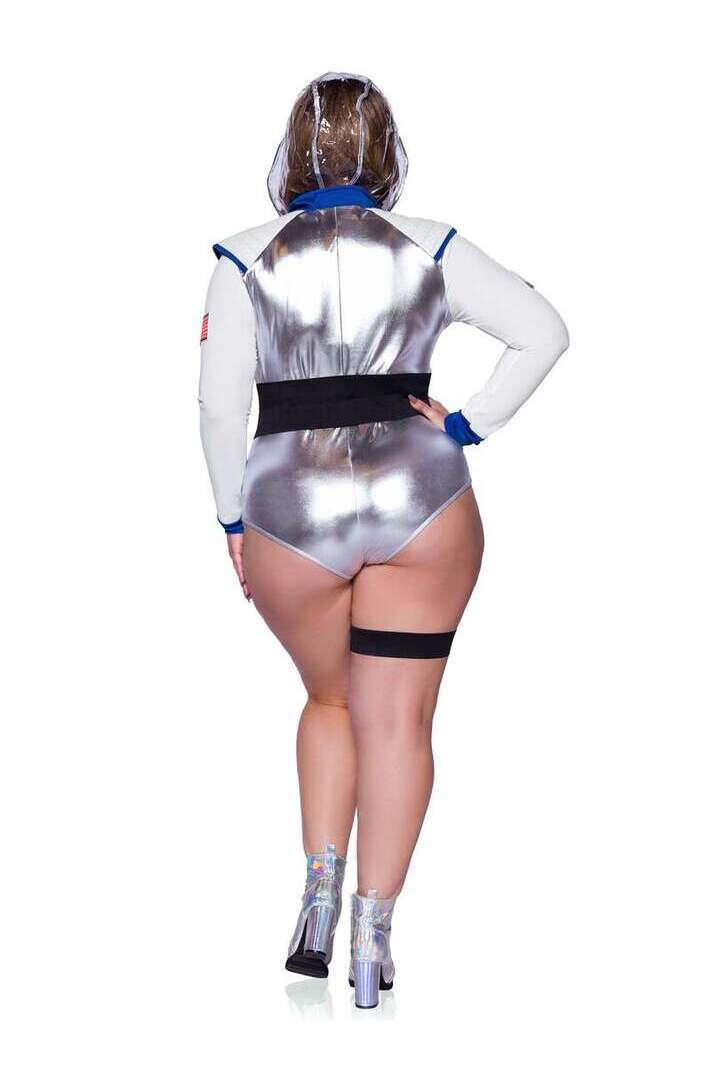 Leg Avenue Plus Galaxy Girl Costume in Silver 5