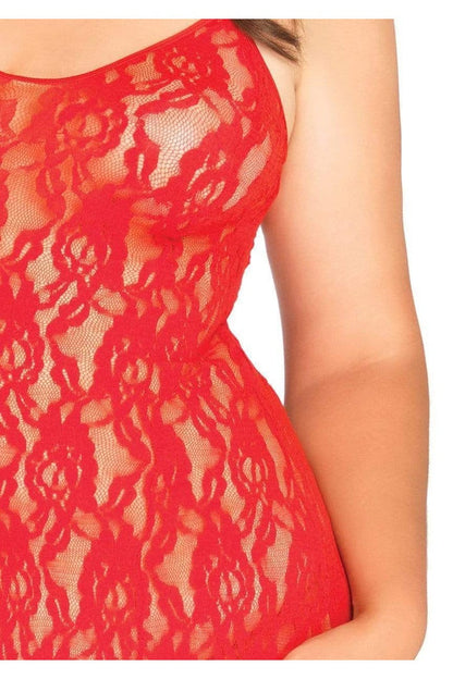 Leg Avenue Plus In My Dreams Rose Lace Chemise in Queen Size  5